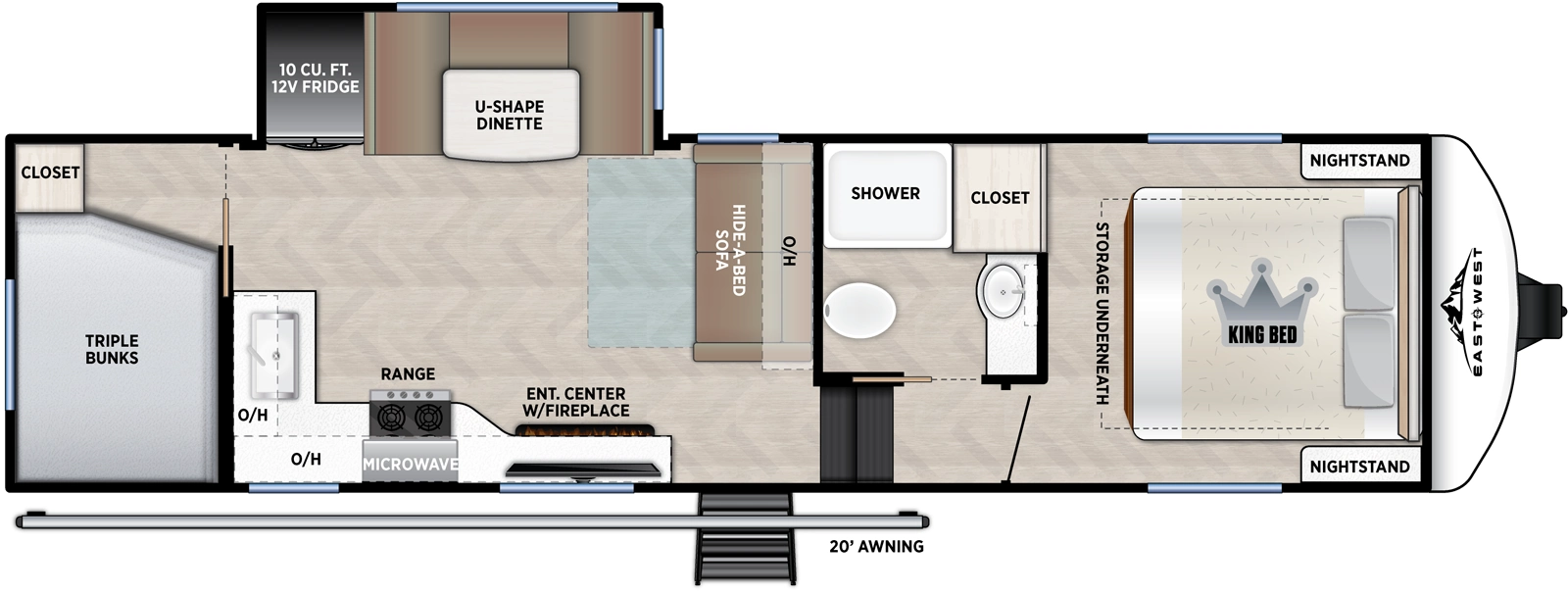 Blackthorn 279BH Floorplan